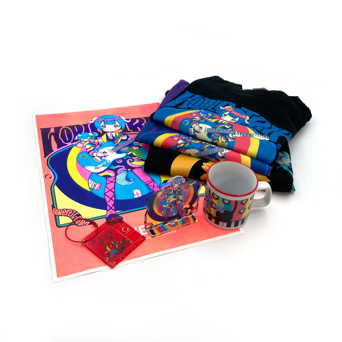 Qwertic Chan T-Shirt: Ancoro mochico sensei Purple