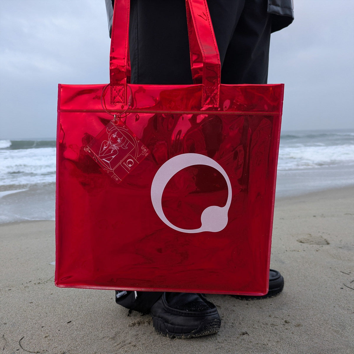Qwertic Red Holographic Bag