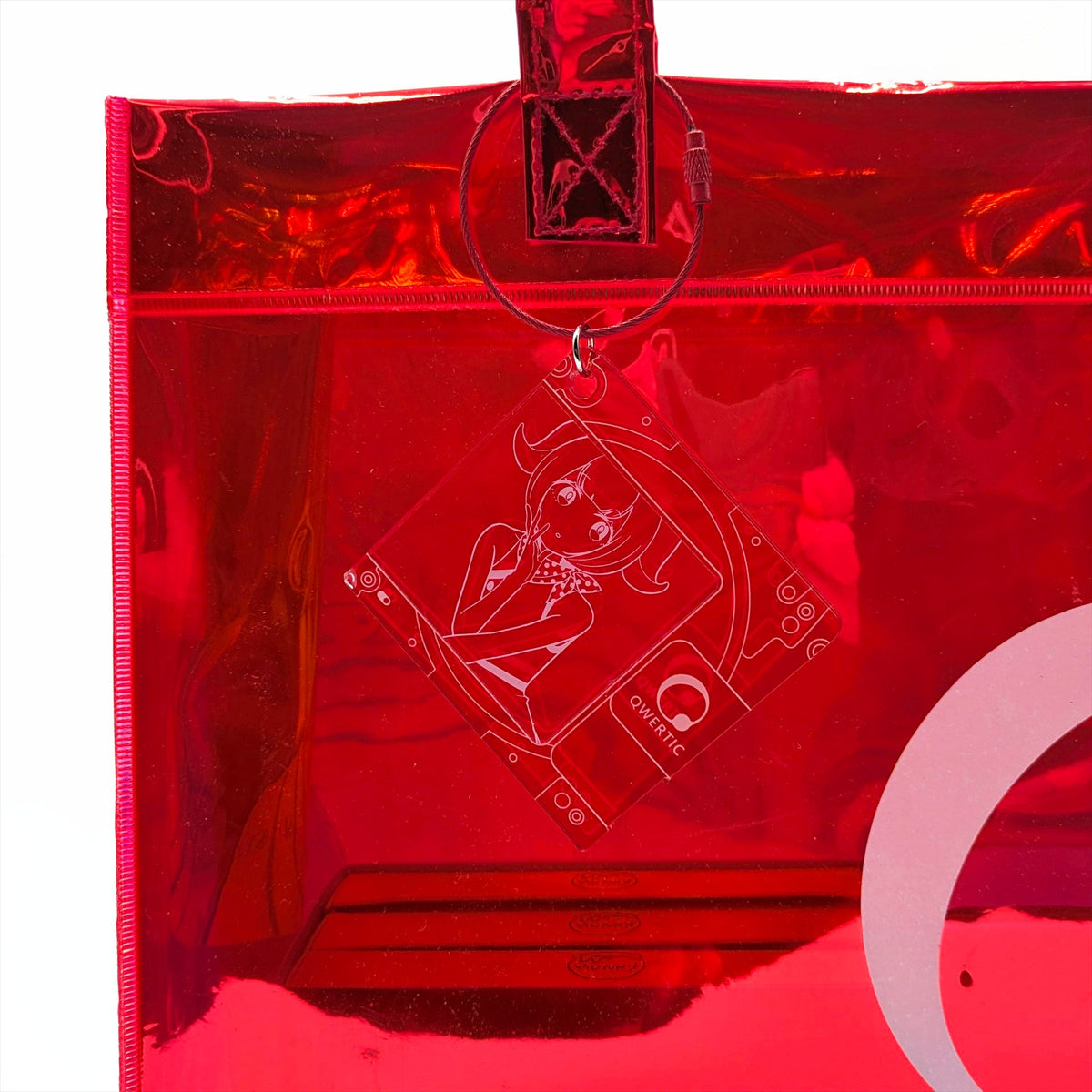 Qwertic Red Holographic Bag